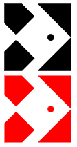 Difference between Fishtank logo in unhovered and hovered state