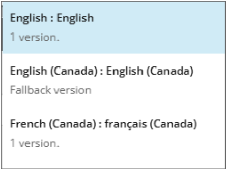 Sitecore language versions