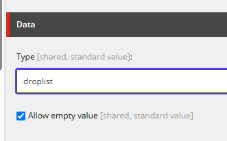 Field settings in Sitecore showing a 