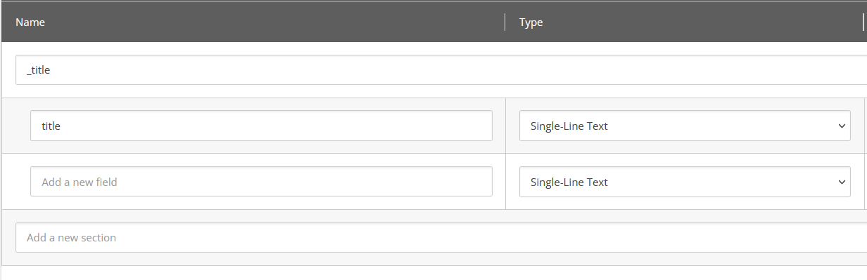 Sitecore template named _title