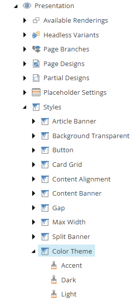 Content Editor screenshot showing rendering parameters